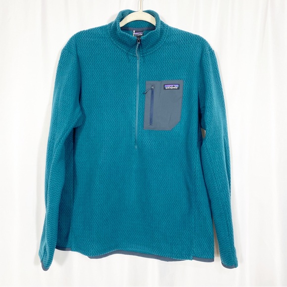 Patagonia Other - Patagonia Men's R1 Air Zip Neck Pullover Fleece Sweater: Dark Borealis Green
